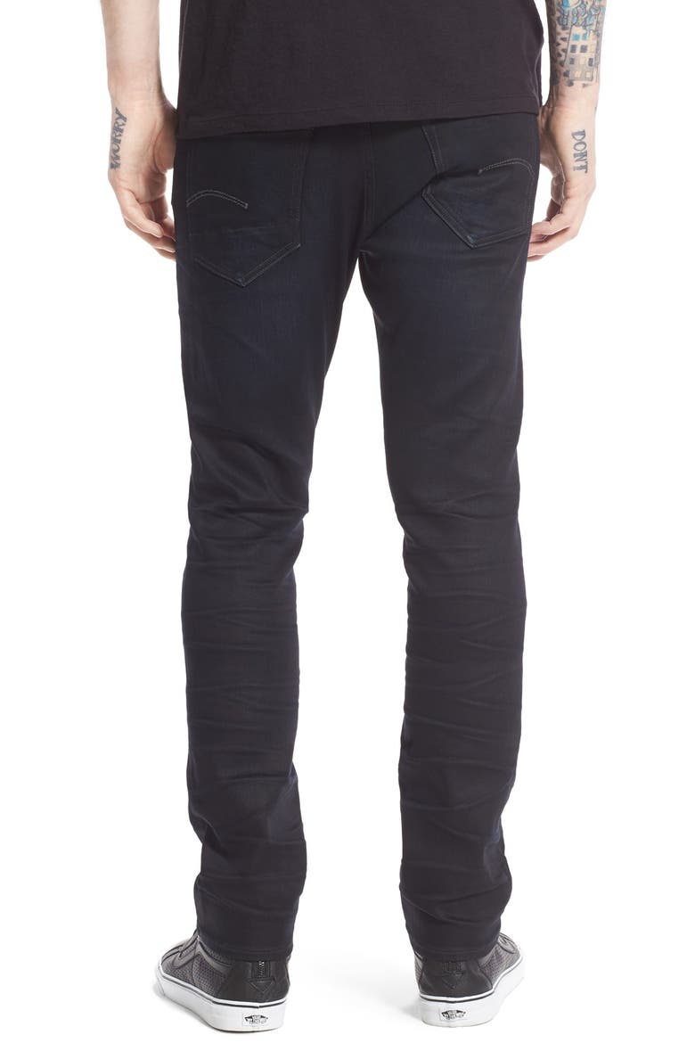 3301 Slander Slim Fit Jeans, Alternate, color, DARK AGED