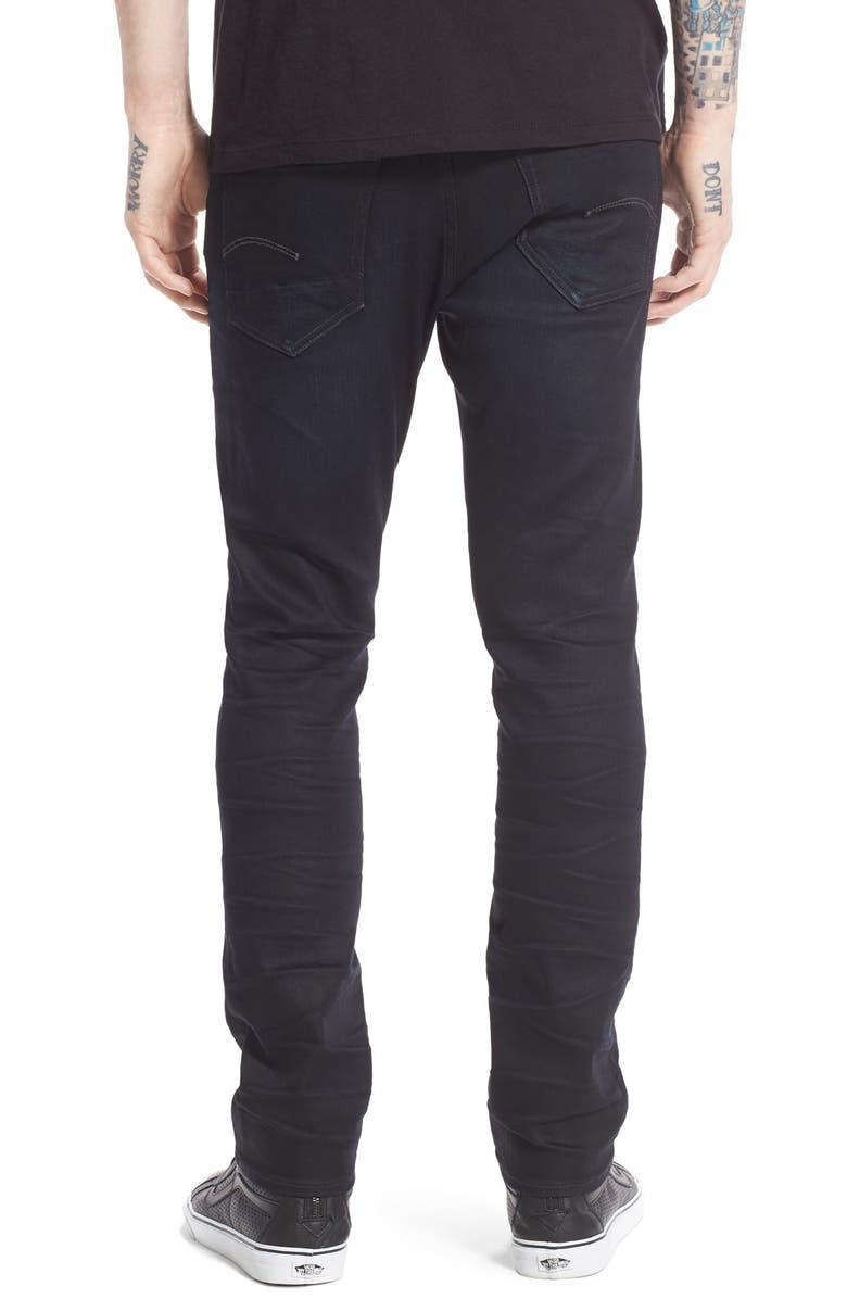 G-Star RAW '3301 Slander' Slim Fit Jeans, Alternate, color, Dark Aged