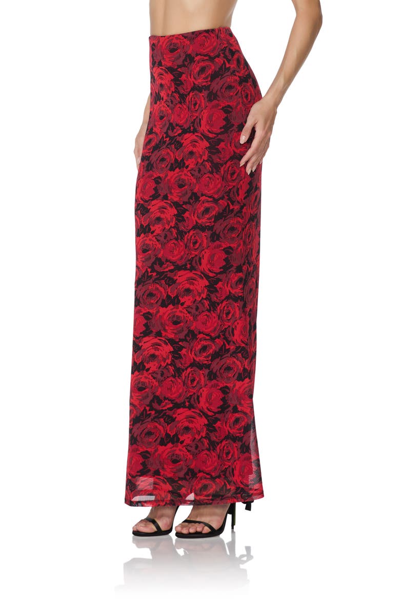 Tegan Maxi Skirt, Alternate, color, ROSE KISSED