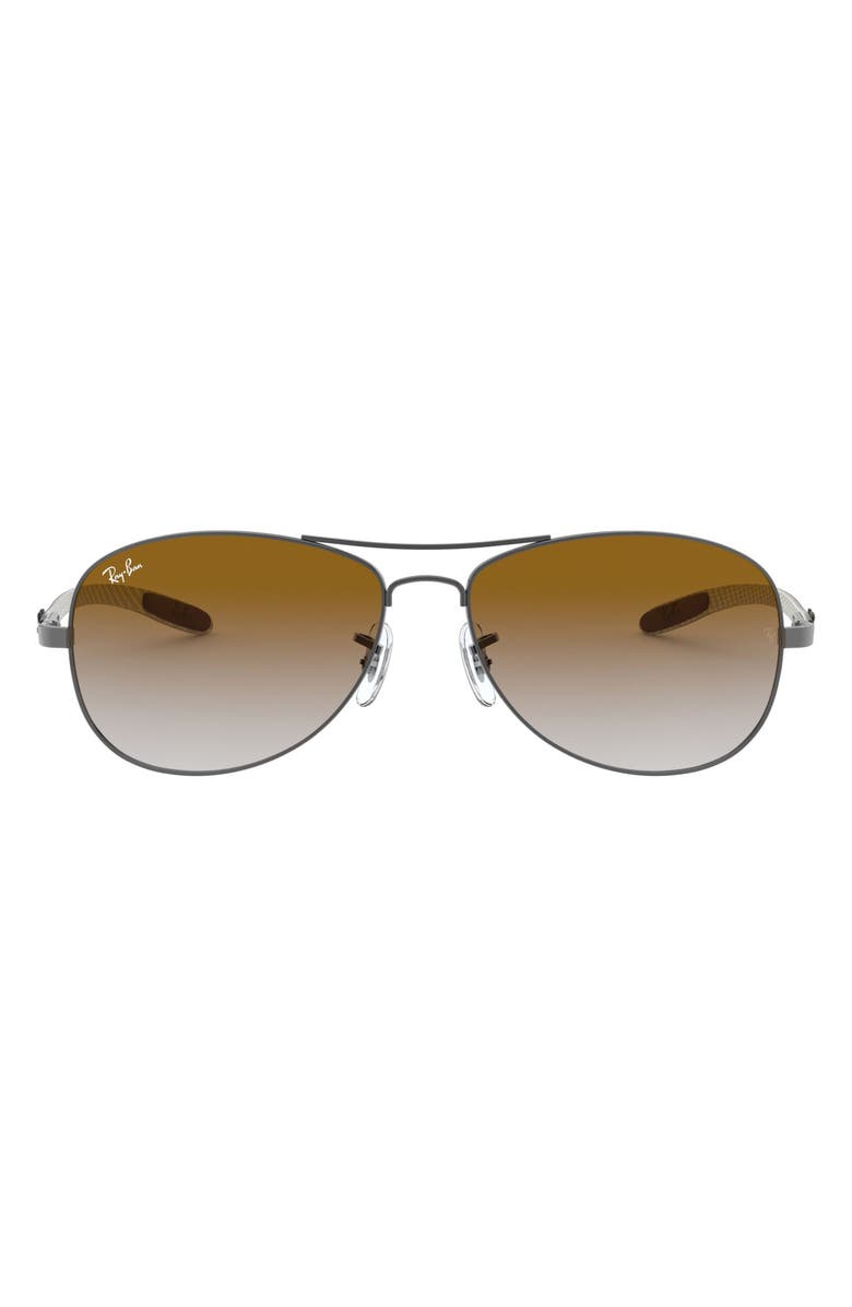 Ray-Ban 'TECH' 59mm Polarized Aviator Sunglasses, Alternate, color, 