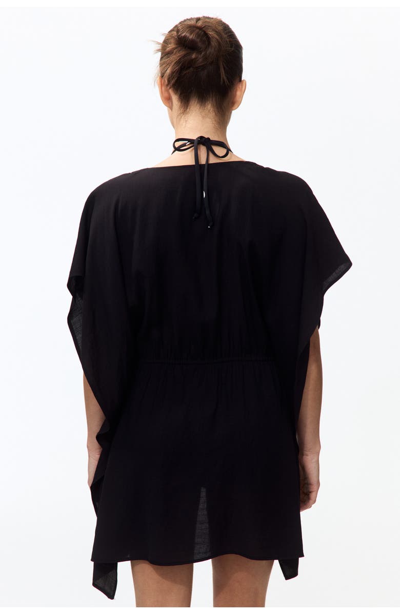 H&M Beach Kaftan Dress, Alternate, color, Black