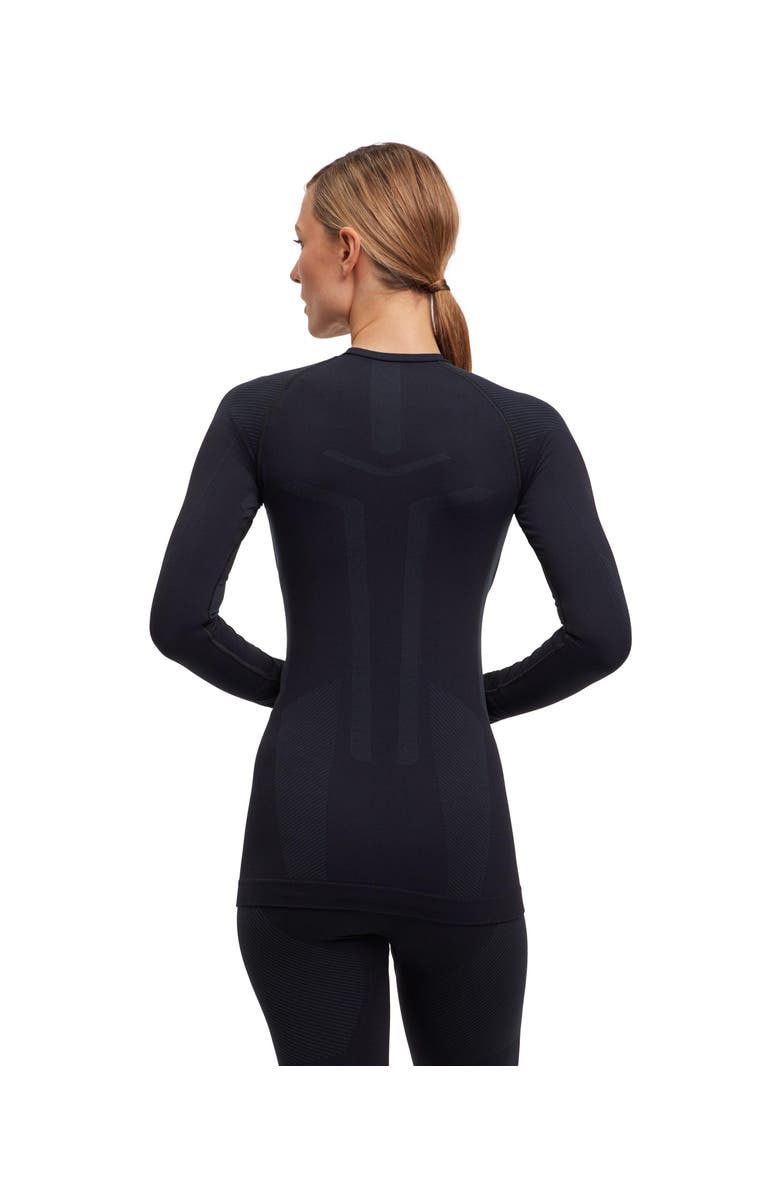 Falke Warm Crew Neck Base Layer Top, Alternate, color, Black