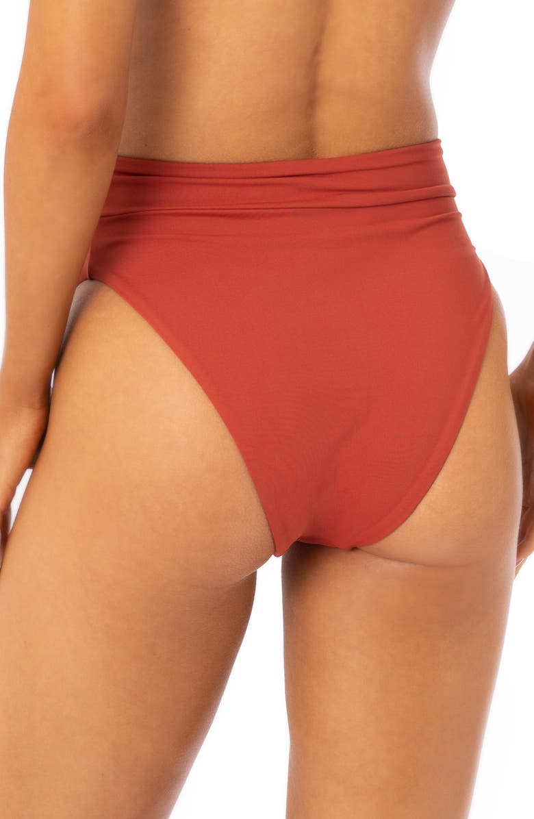 Maaji Suzy Q Reversible High Waist Bikini Bottoms, Alternate, color, 