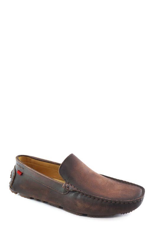 Marc Joseph New York Ovington Ct Leather Venetian Driver Loafer, Main, color, Whiskey Burnished Napa