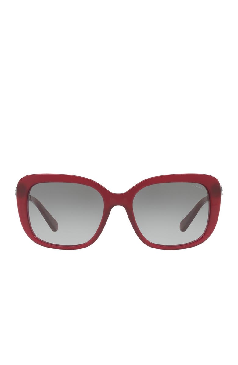 COACH Core 55mm Square Sunglasses, Alternate, color, 