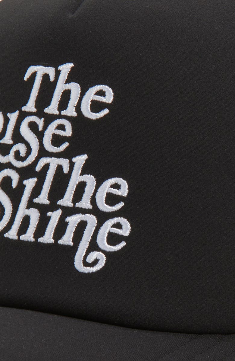 Vuori The Rise the Shine Snapback Trucker Hat, Alternate, color, Black