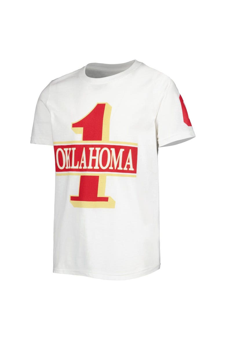 Youth White Oklahoma Sooners Fan T-Shirt, Alternate, color, White
