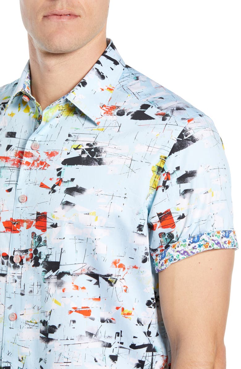 Robert Graham Kano Classic Fit Print Sport Shirt, Alternate, color, 
