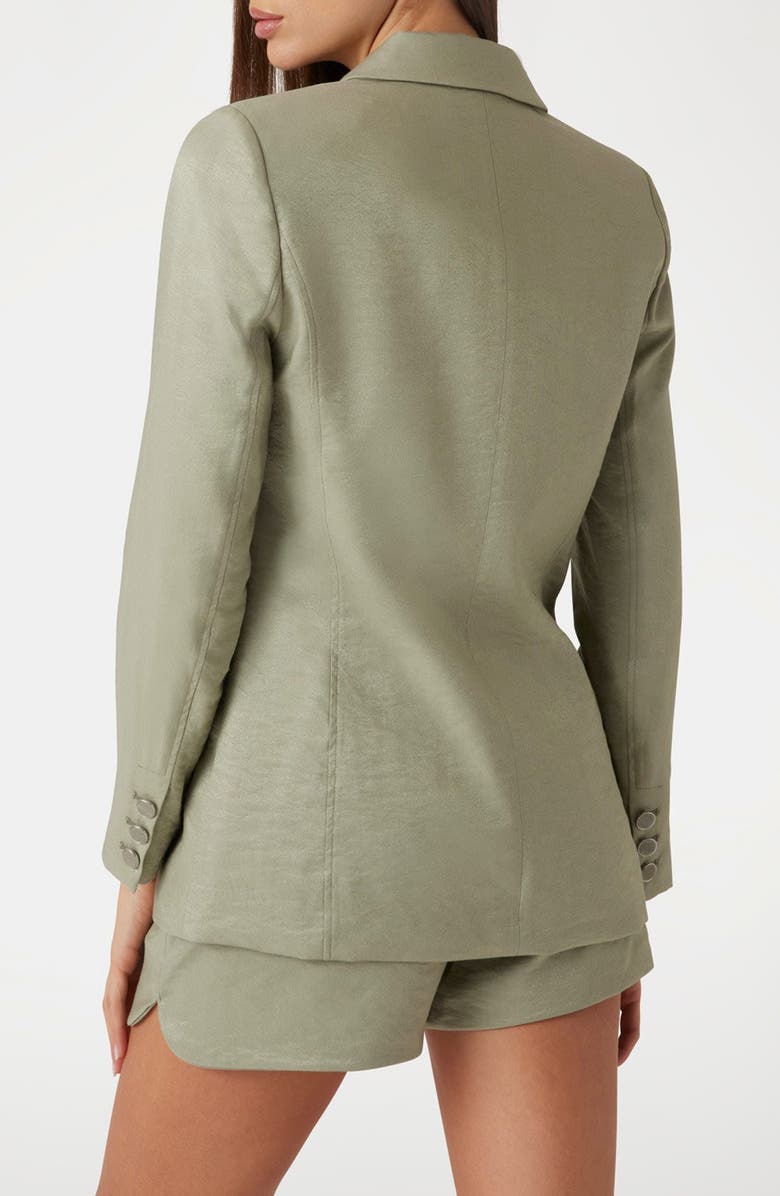 GUESS Camille Perfect Satin Blazer, Alternate, color, 