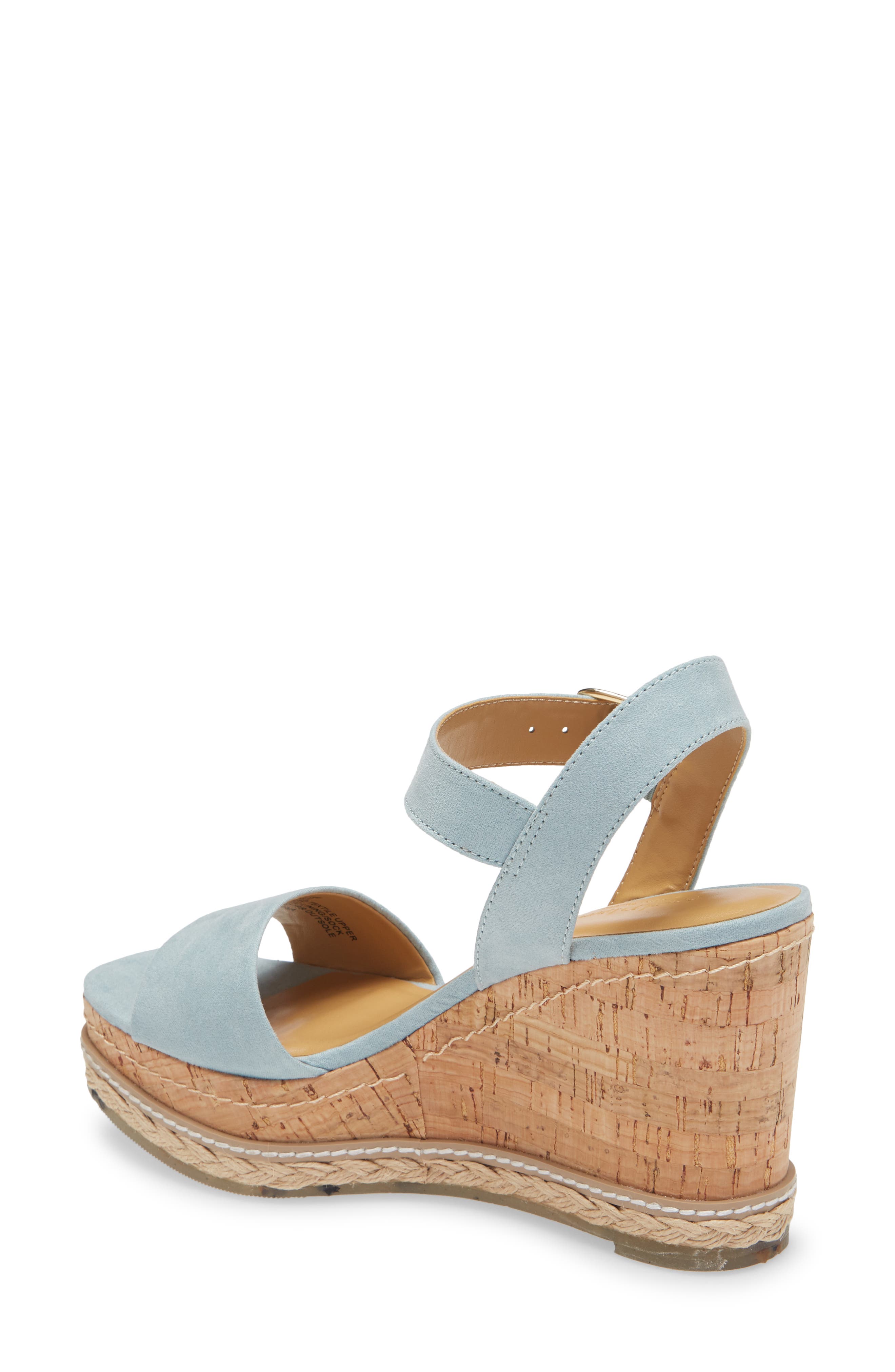 Junee Wedge Sandal, Alternate, color, LIGHT BLUE
