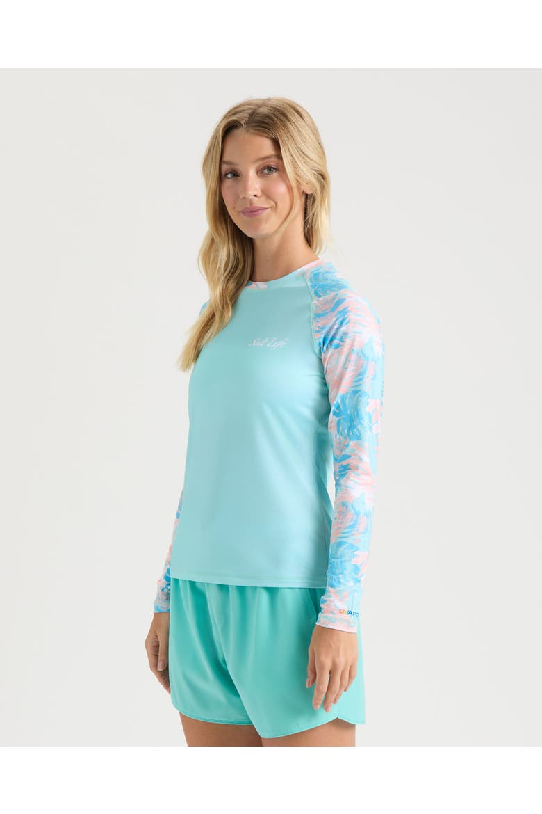 On Holiday SLX Performance Long Sleeve Shirt, Alternate, color, Light Aruba
