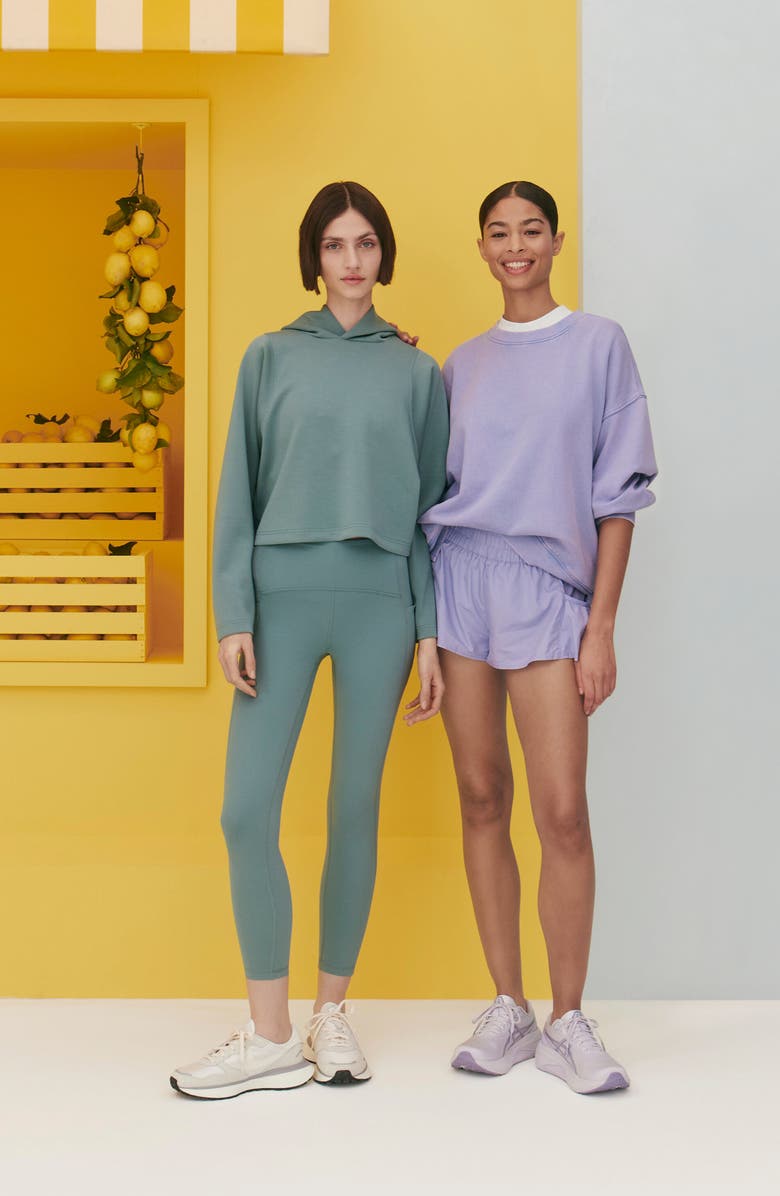 Free People FP Movement Get Your Flirt On Shorts, Alternate, color, Dark Brown