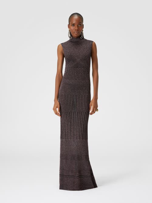 Missoni Sleeveless Dress In Black & Multicoloured