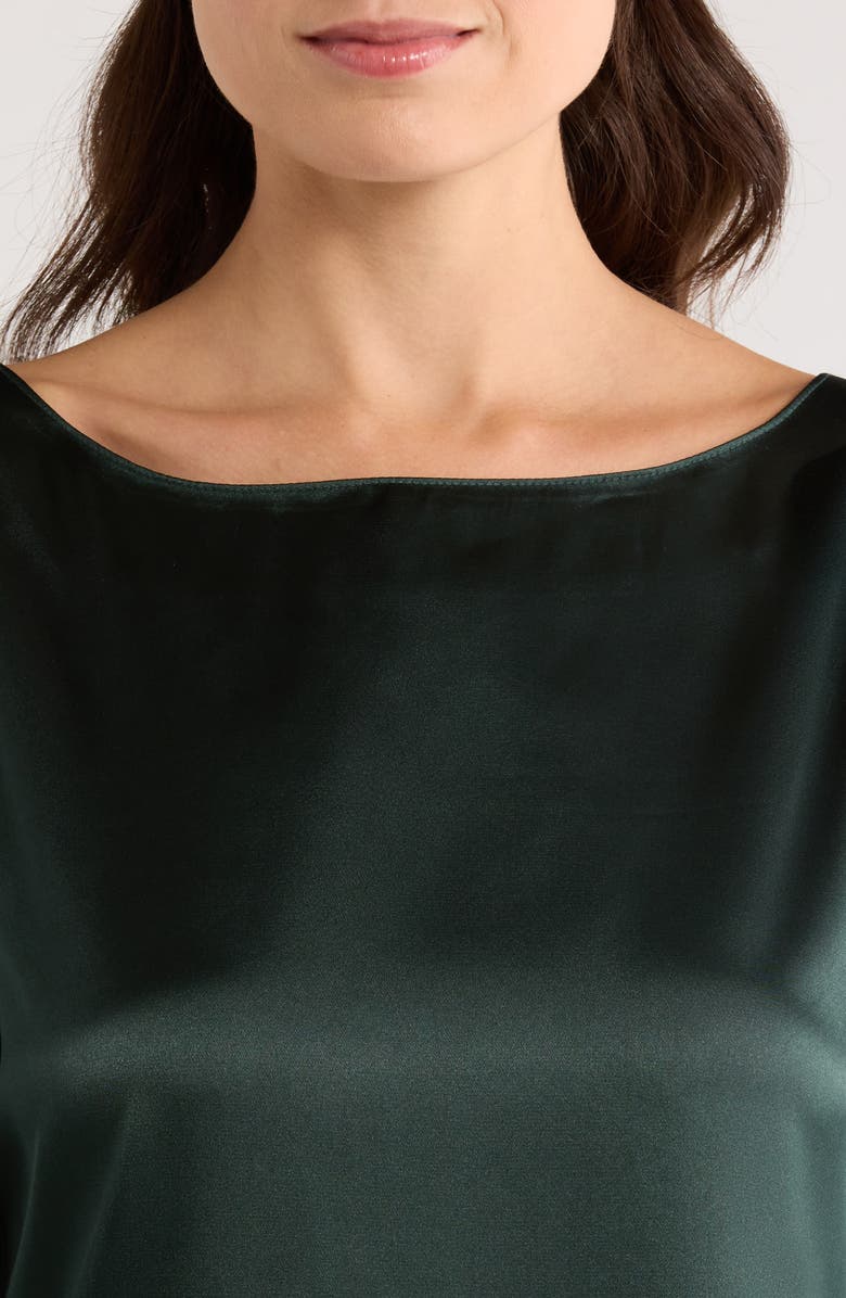 KILO BRAVA Cowl Back Long Sleeve Minidress, Alternate, color, Forest Green