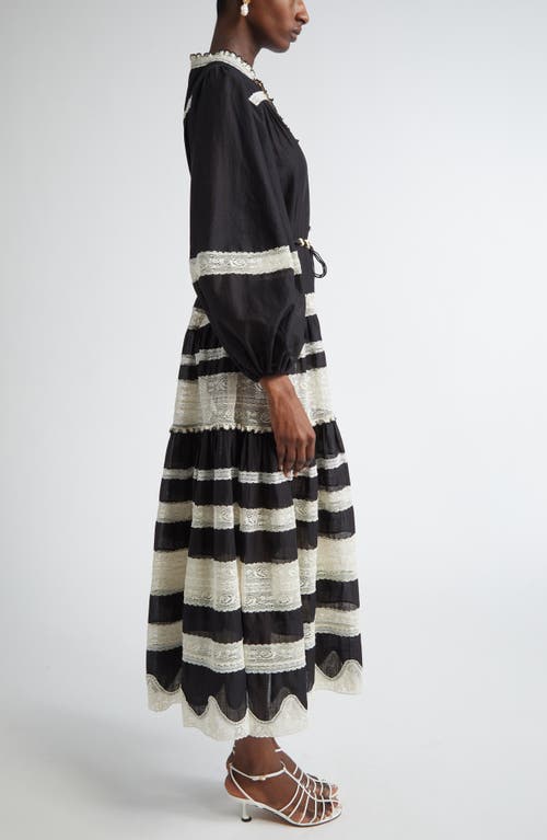Zimmermann Rhiannon Billow Maxi Dress In Black