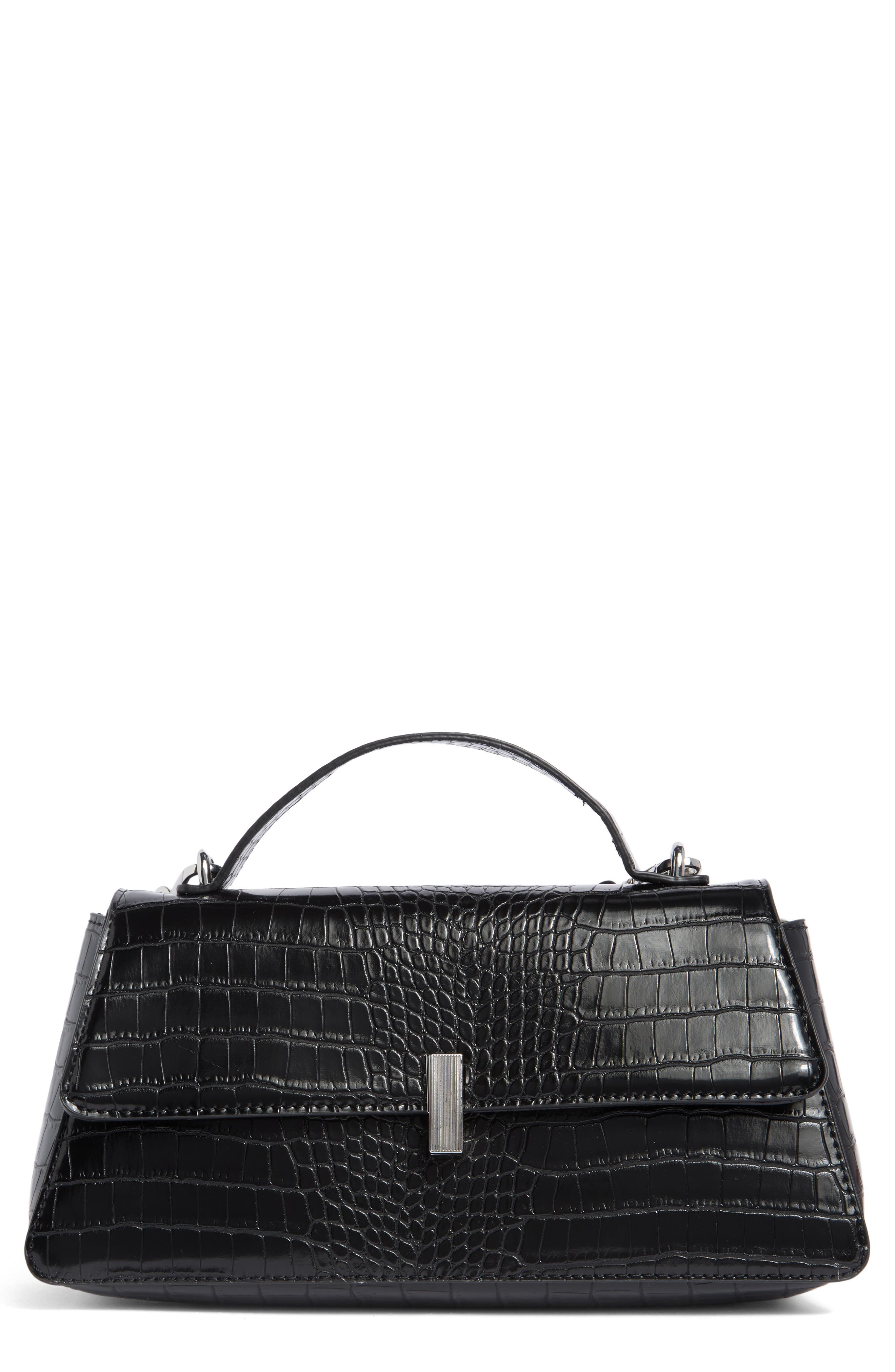 URBAN EXPRESSIONS HANDBAGS Croc Embossed Crossbody Bag
