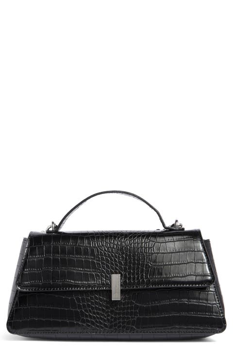 Croc Embossed Crossbody Bag