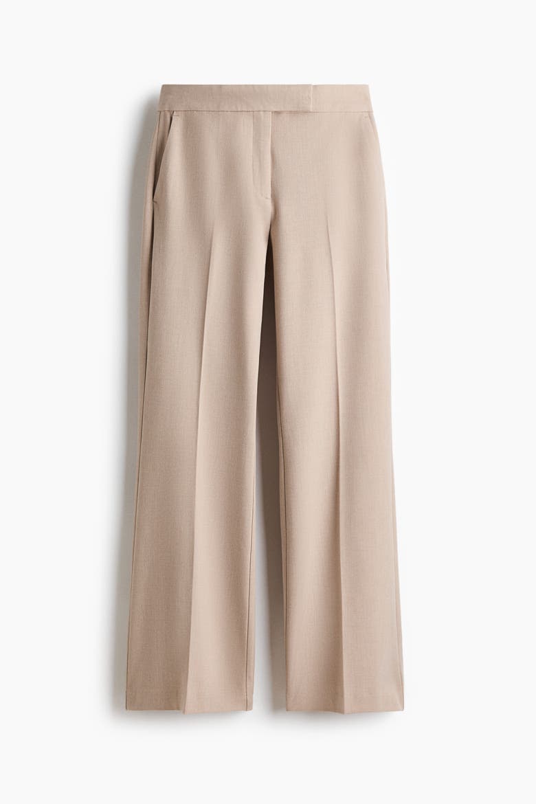 Flared Pants, Alternate, color, Light beige