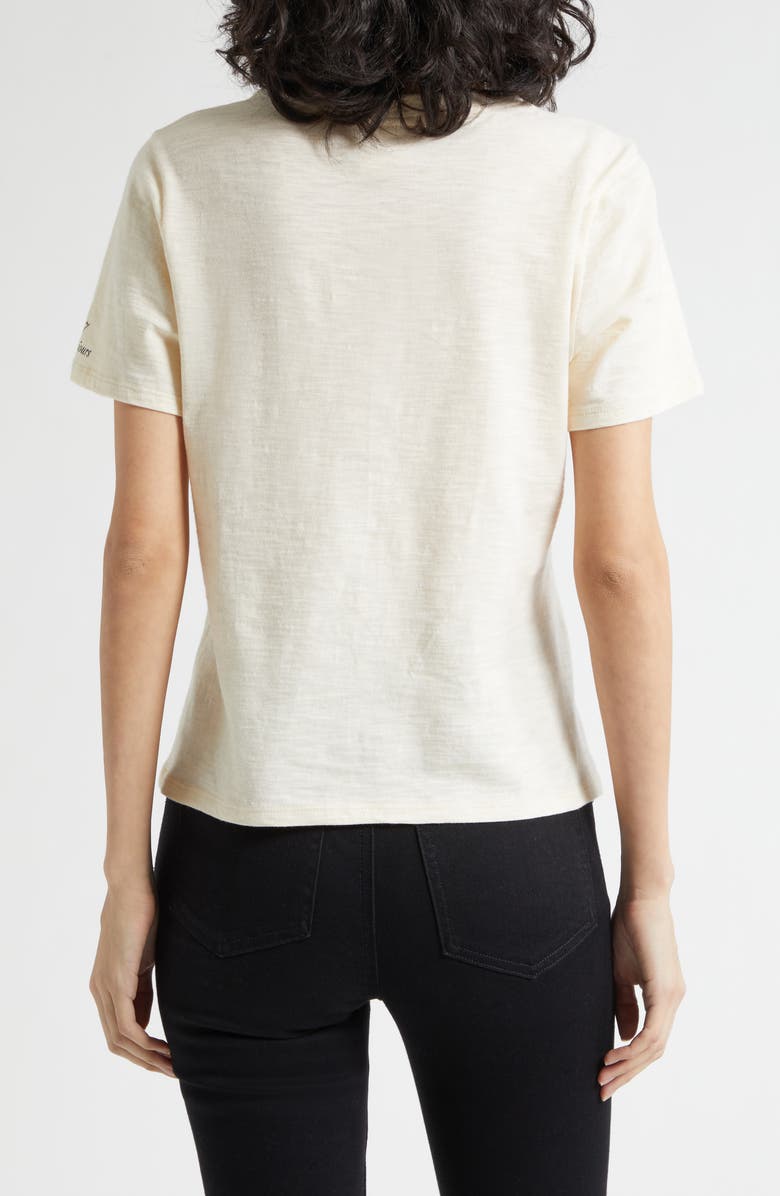 Cinq à Sept Rhinestone Paris Graphic T-Shirt, Alternate, color, Gardenia/ Black