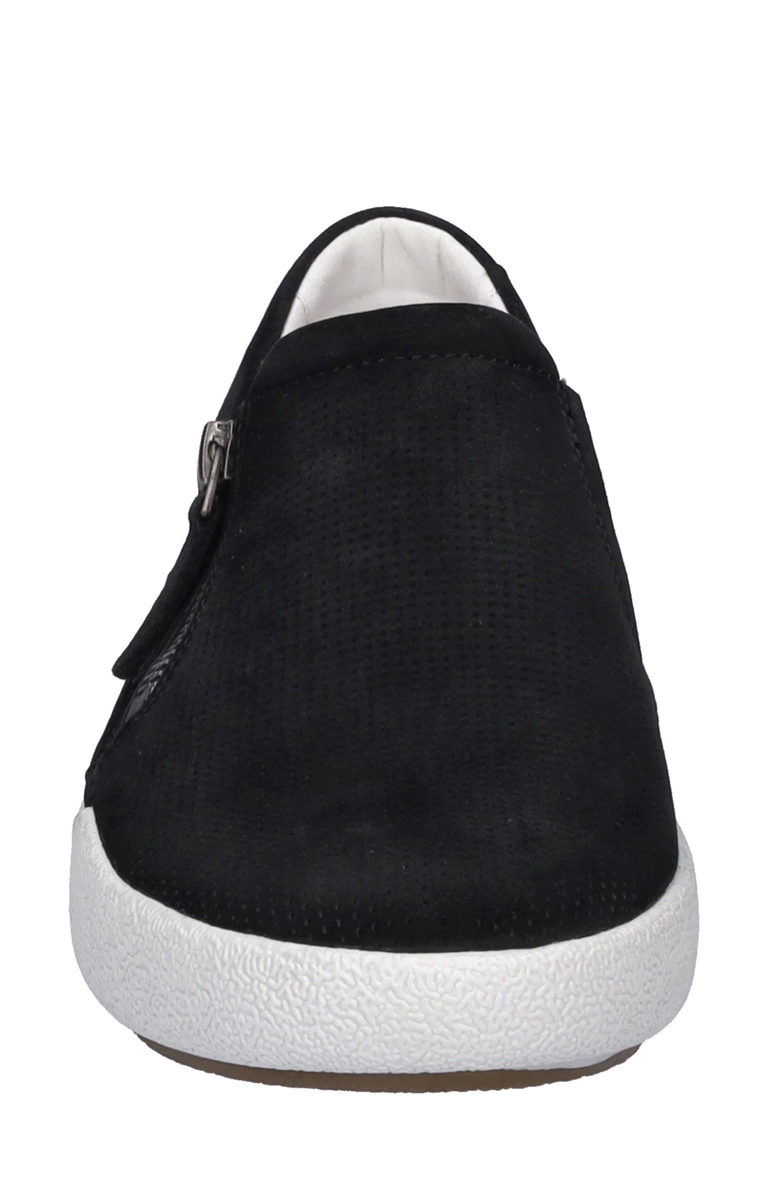 Josef Seibel Claire Zip Sneaker, Alternate, color, Black