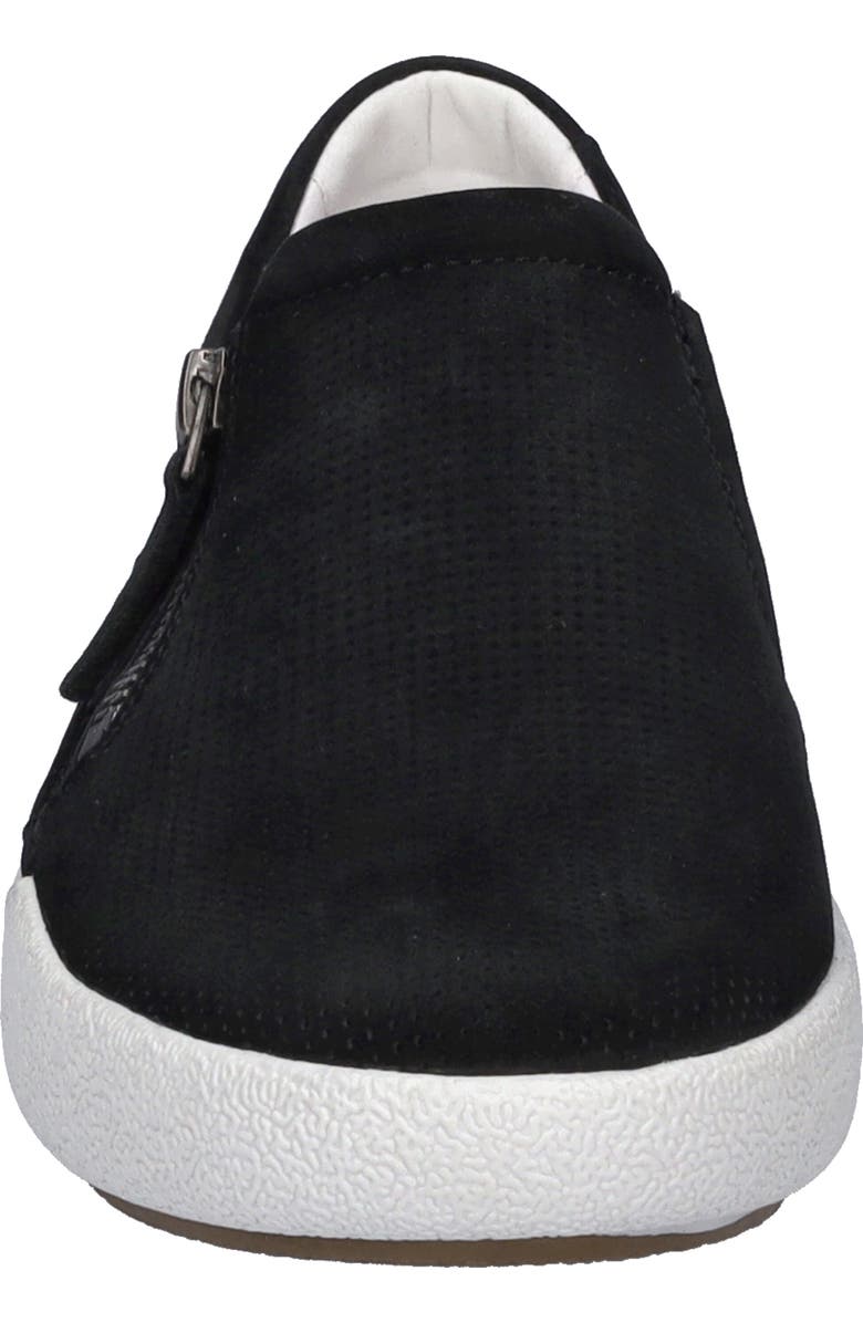 Josef Seibel Claire Zip Sneaker, Alternate, color, Black