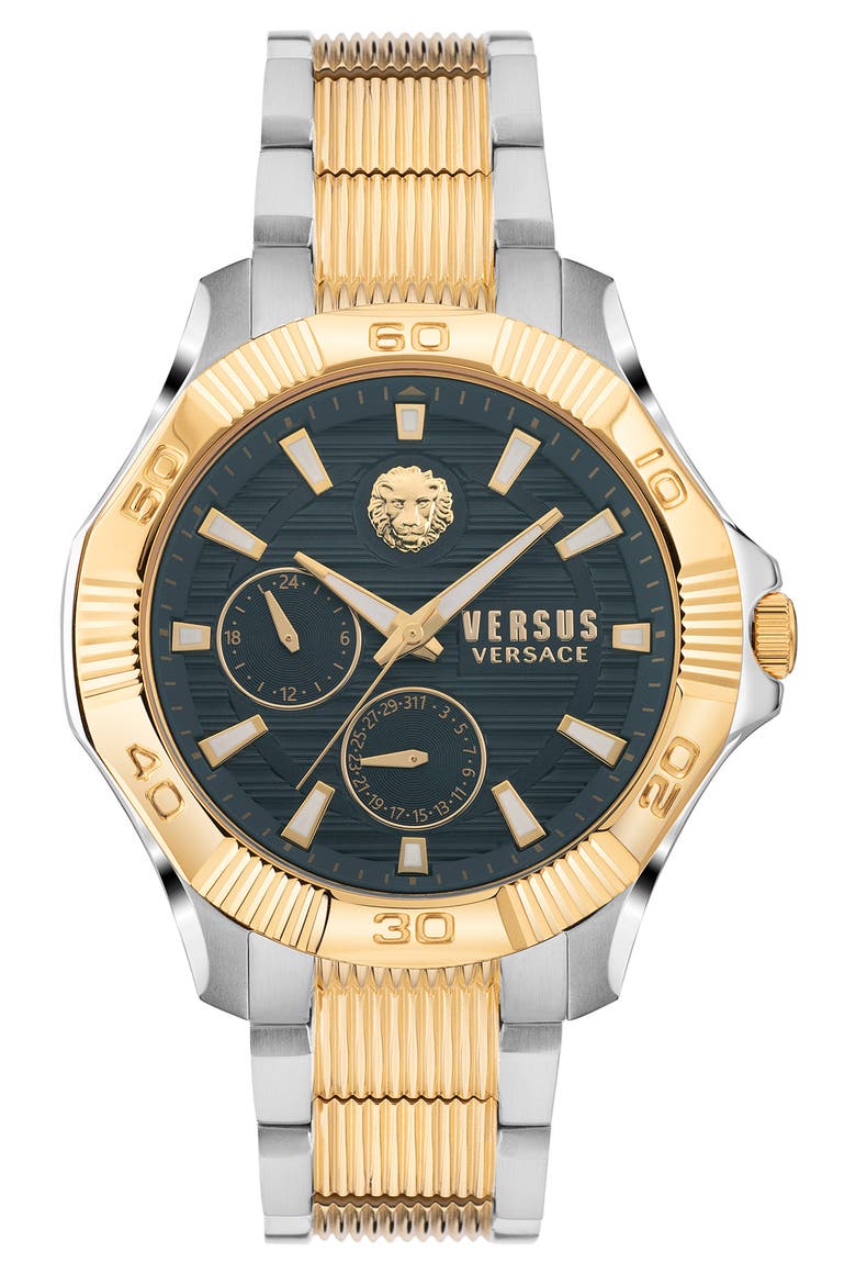 Dtla Multifunction Bracelet Watch, 46mm, Alternate, color, TWO TONE