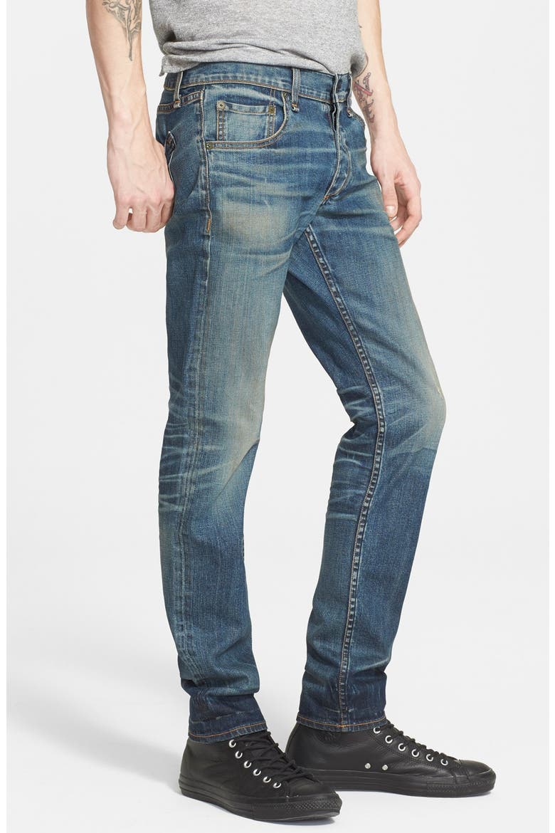 Standard Issue 'Fit 2' Slouchy Slim Fit Jeans, Alternate, color, DISTRESS BLUE