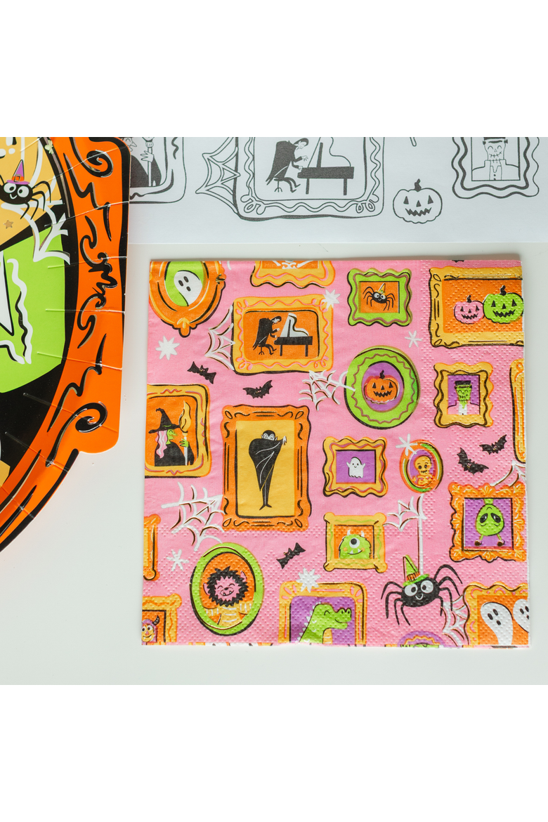 Monster Mash Halloween Large Napkins, Alternate, color, Assorted Pre-Pack