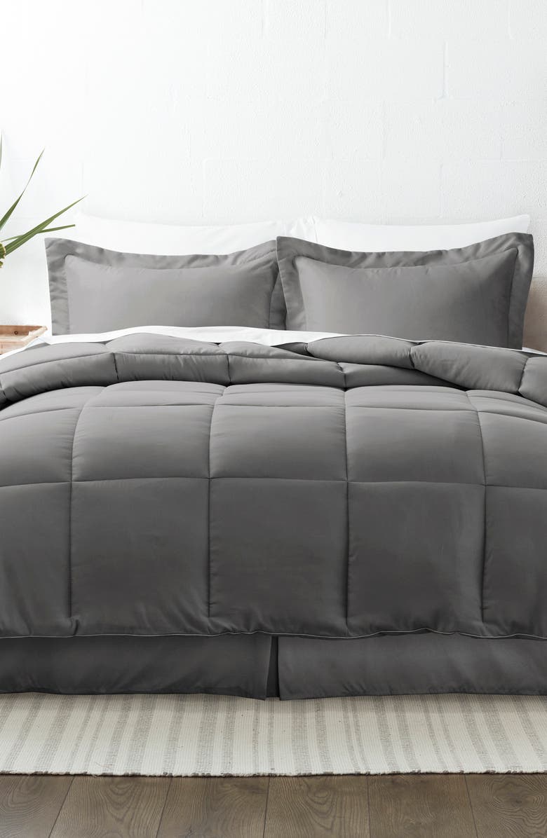 HOMESPUN HOME SPUN Premium 8-Piece Bed In A Bag, Alternate, color, Gray