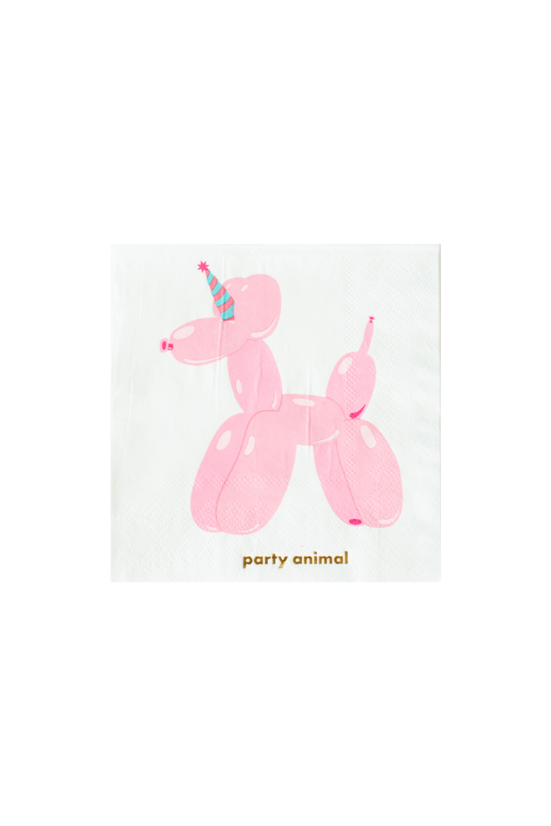 Birthday Themed Cocktail Napkins, Main, color, "Party Animal"