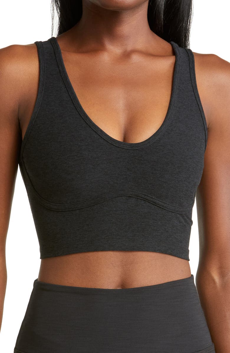 Beyond Yoga Space Dye Longline Sports Bra, Main, color, 