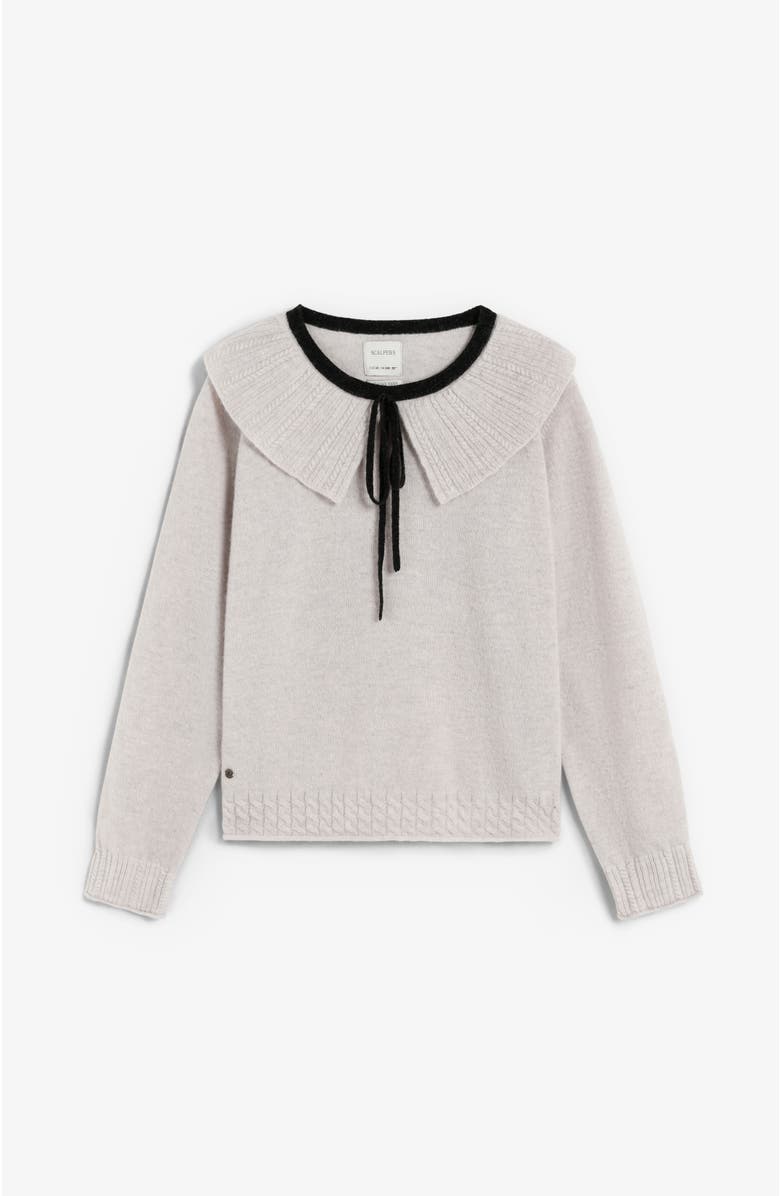 Scalpers Collar Tricot Girls, Main, color, Offwhite