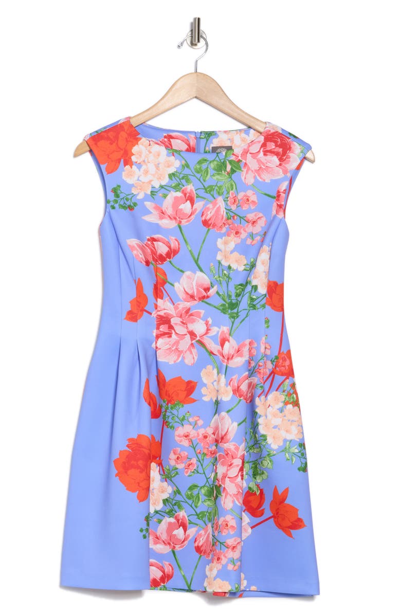 Vince Camuto Floral Sleeveless Fit & Flare Dress, Alternate, color, 