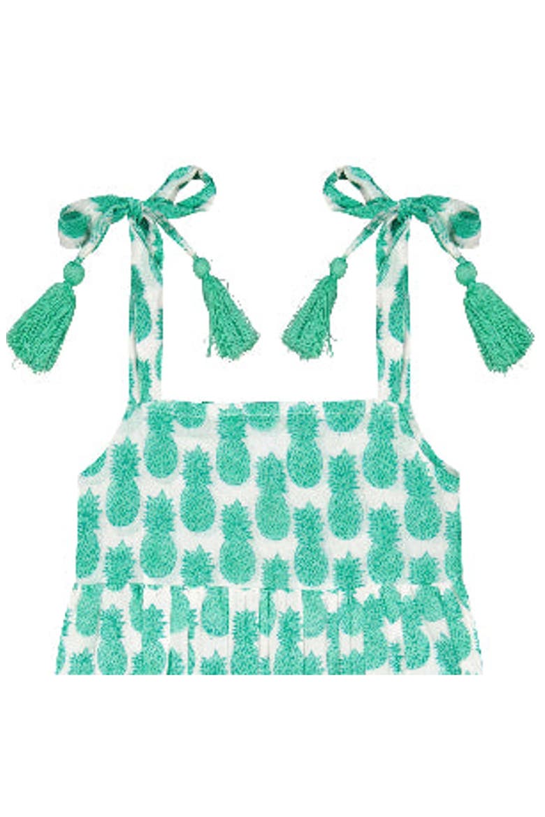 Zoe Baby Romper Pineapple Crush Lagoon, Alternate, color, Pineapple Crush Lagoon