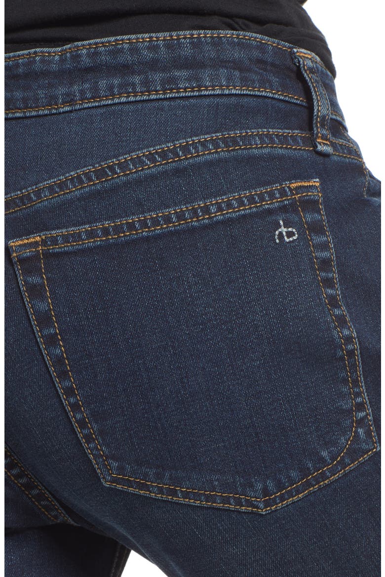 Dre Slim Boyfriend Jeans, Alternate, color, BIANCA1