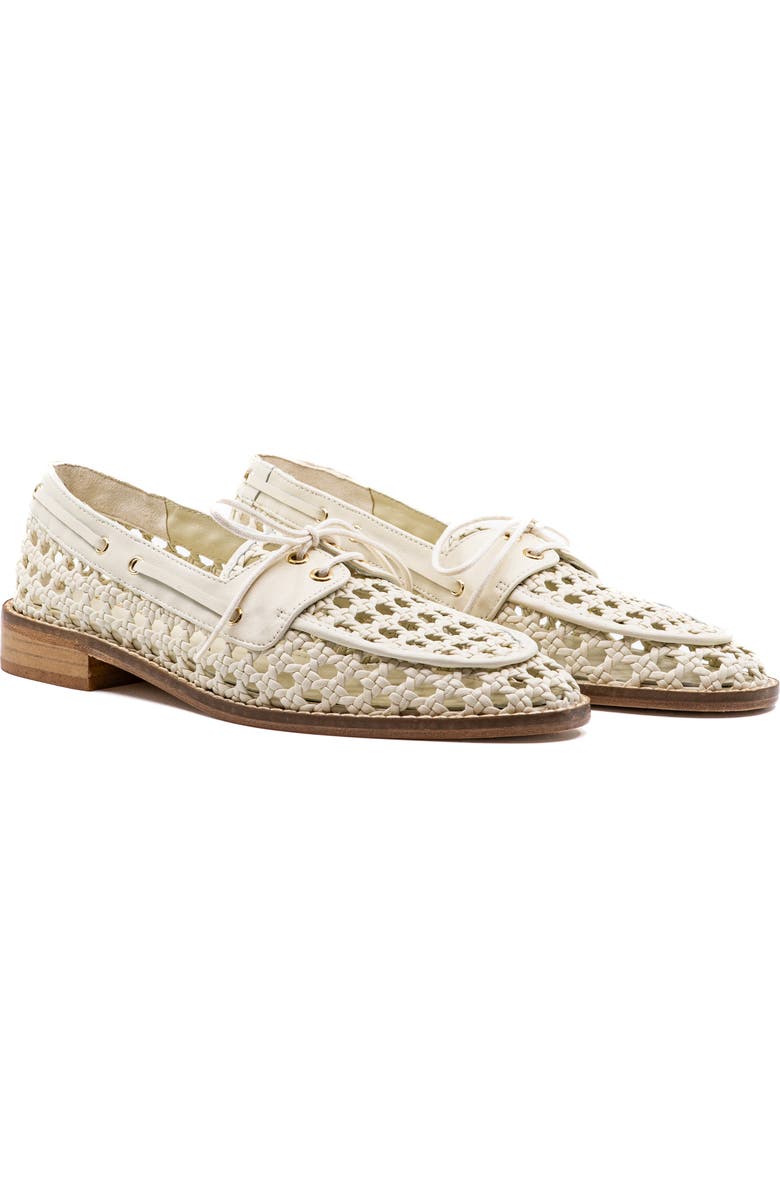 Andrea Gomez Carla Leather Loafer, Alternate, color, White