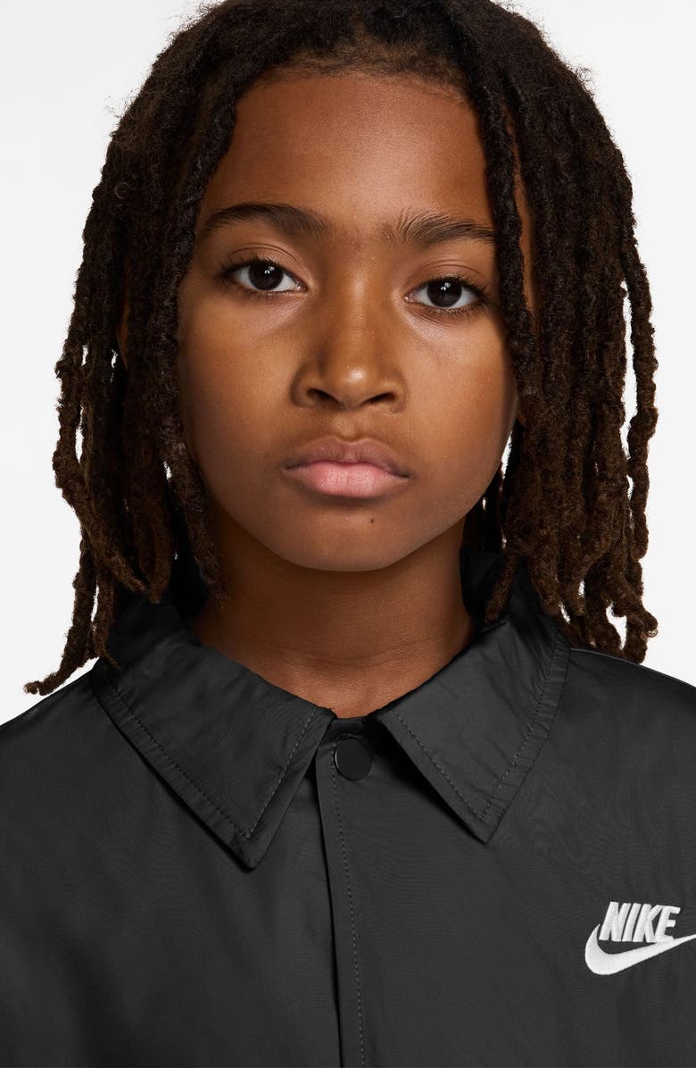 Nike Kids' Club Water Repellent Jacket, Alternate, color, Black/White