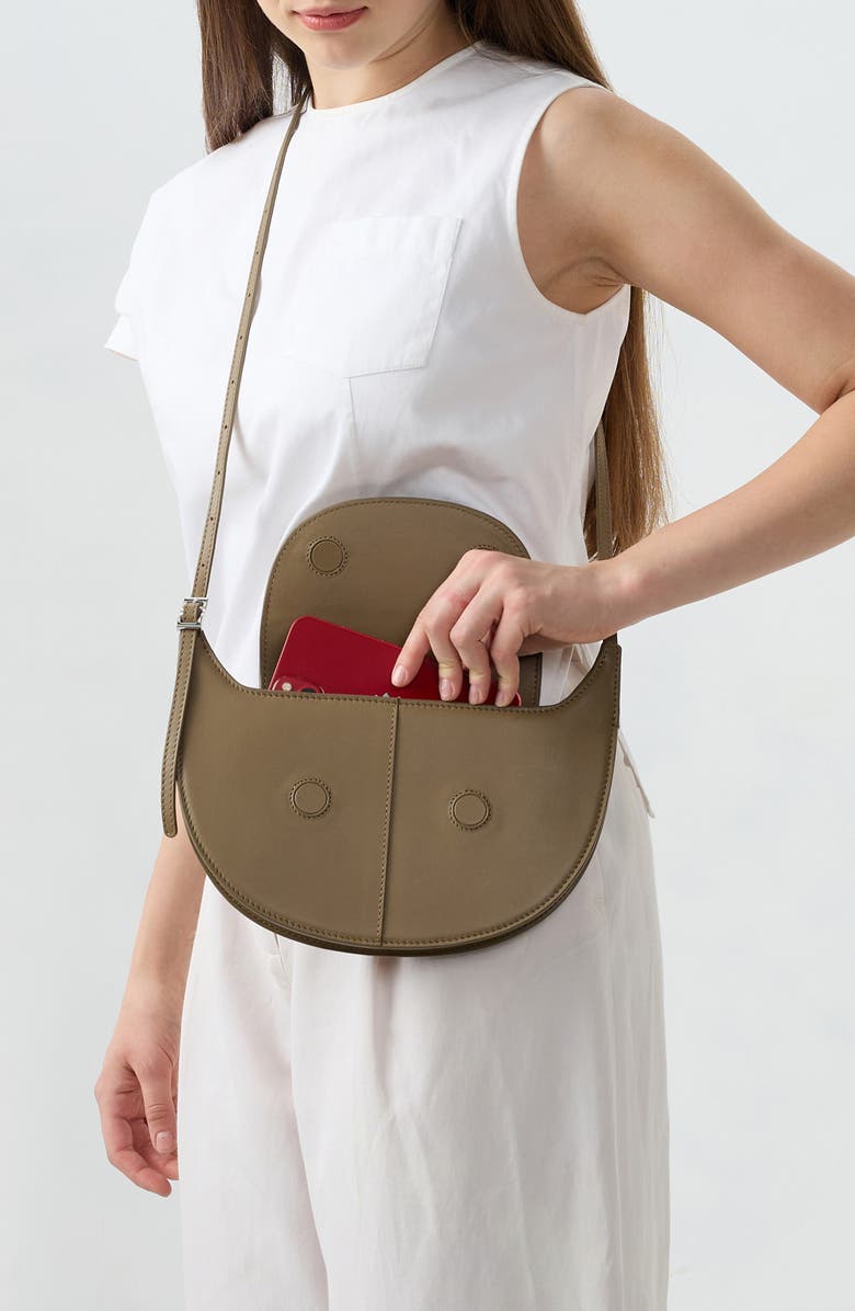 behno Nadia Leather Crossbody Bag, Alternate, color, Palm