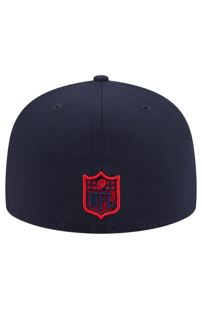 New Era Men's New Era Navy Houston Texans  Oversized 59FIFTY Fitted Hat, Alternate, color, Navy