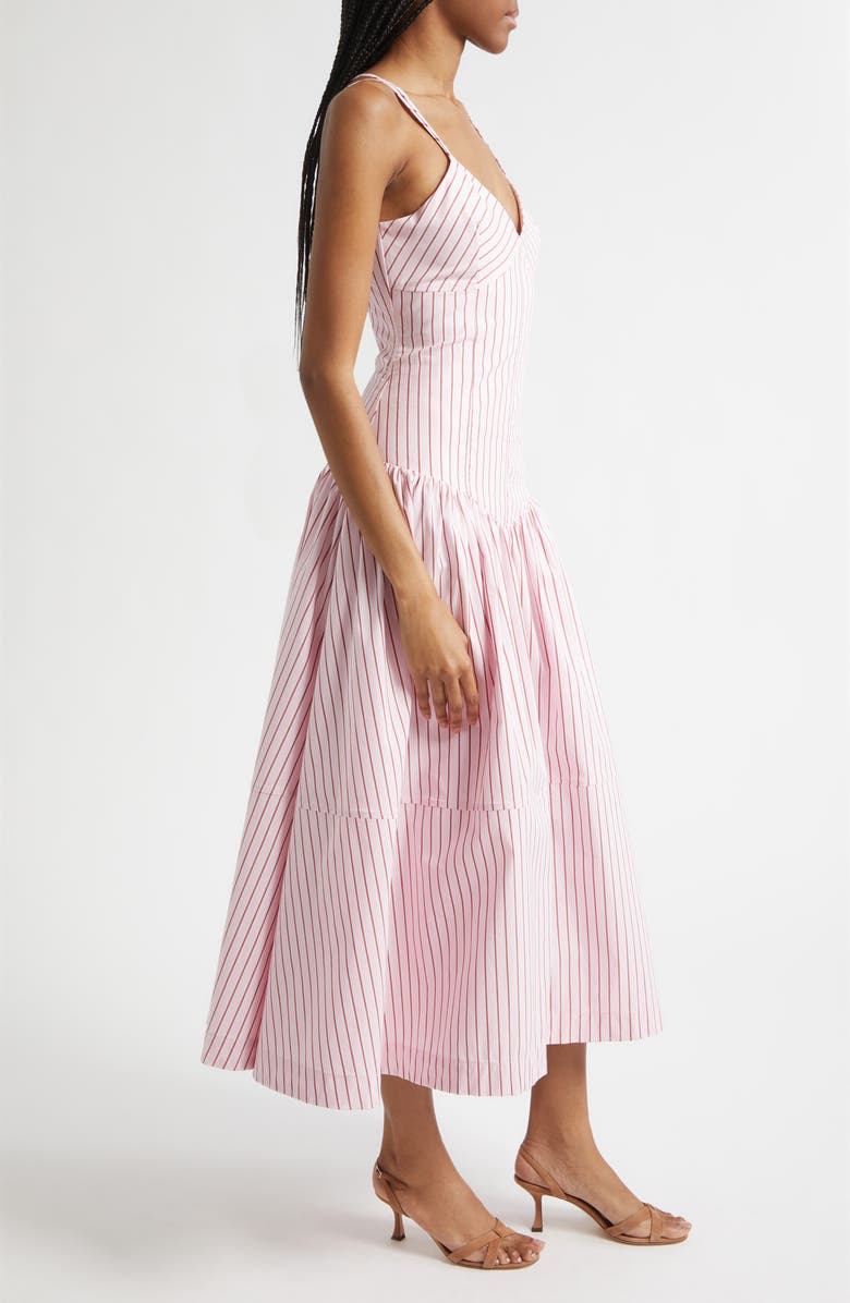 Cinq à Sept Dagna Strappy Lace Back Sleeveless Maxi Dress, Alternate, color, Cotton Candy/ Crimson Plum