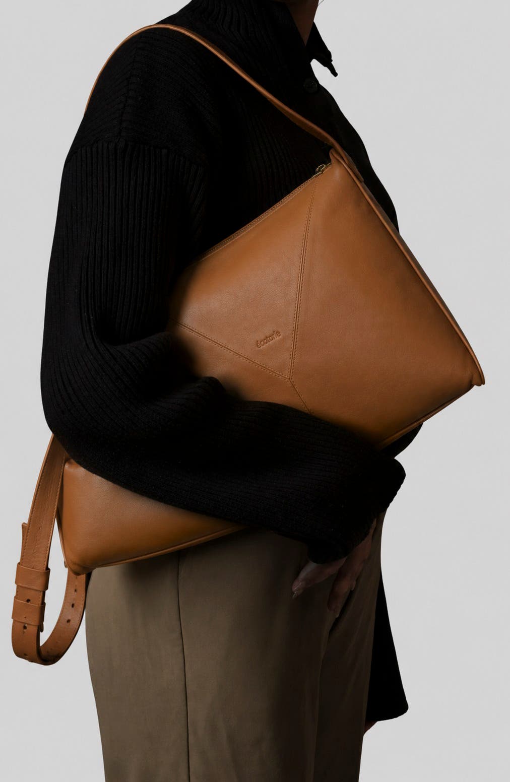 Freya Leather Crossbody Bag, Alternate, color, CARAMEL