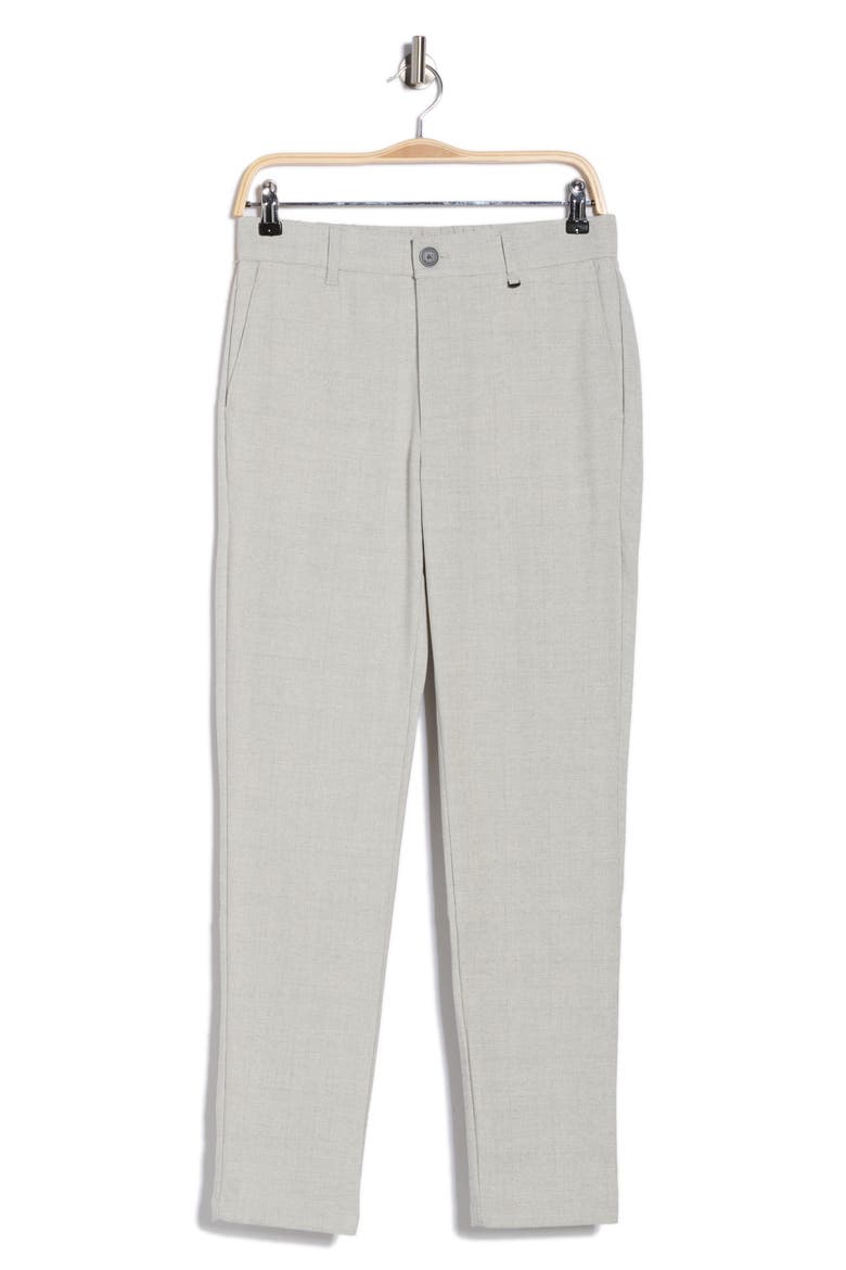 Herringbone Textured Pants, Alternate, color, LIGHT GREY