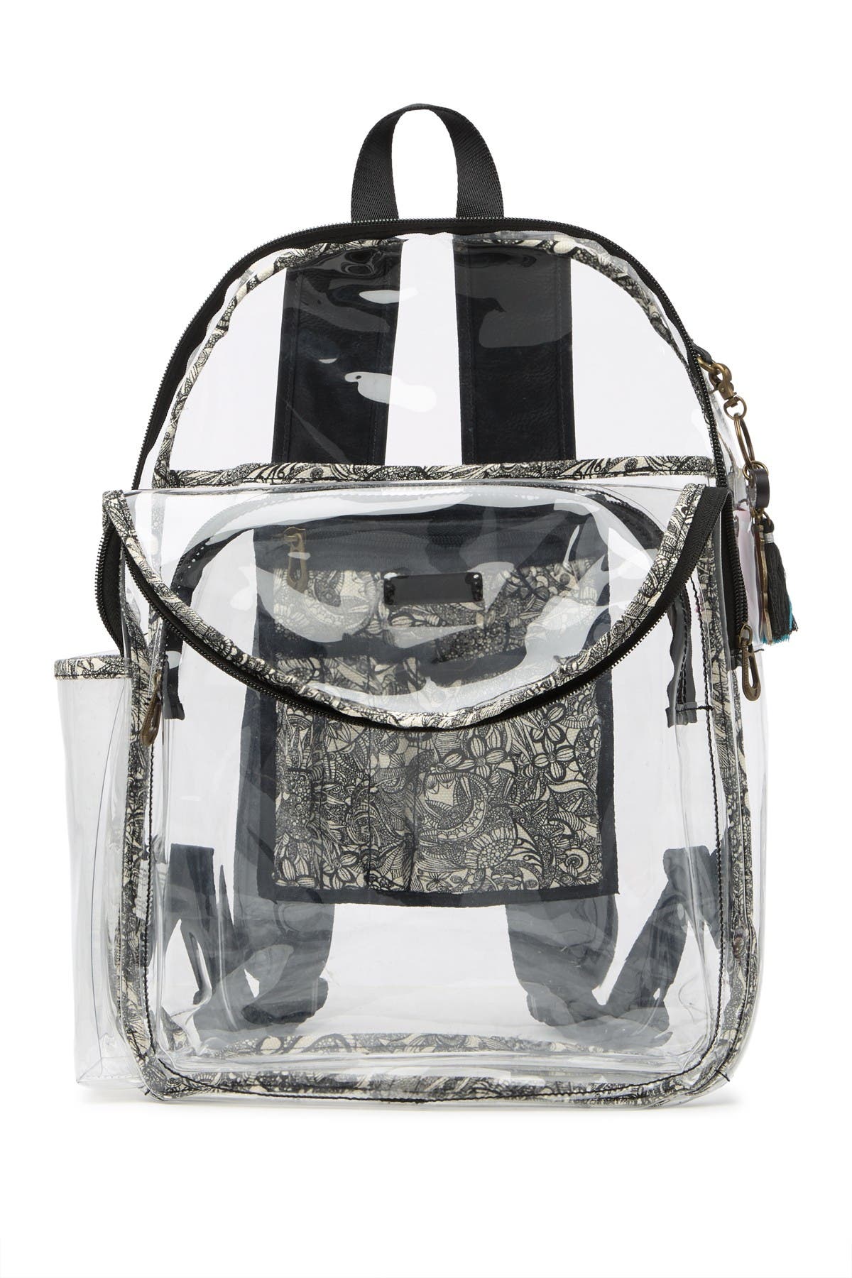 Sakroots Artist Circle Large Transparent Backpack, Alternate, color, 