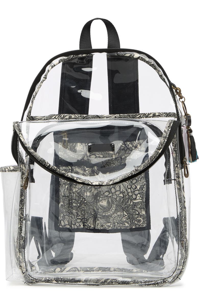 Sakroots Artist Circle Large Transparent Backpack, Alternate, color,