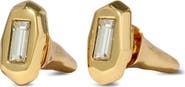 Alexis Bittar Baguette Crystal Stud Earrings