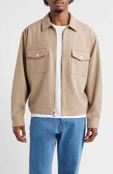 SANTO STUDIO Trapani Wool Blend Zip-Up Jacket