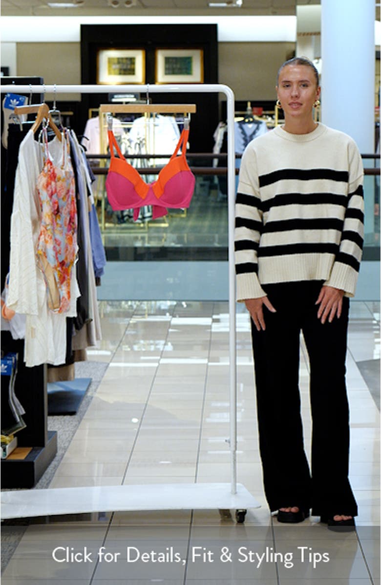 Ocean Point Colorblock Underwire Bikini Top, sales video thumbnail