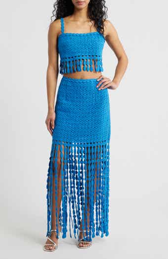 Elie Two-Piece Fringe Dress