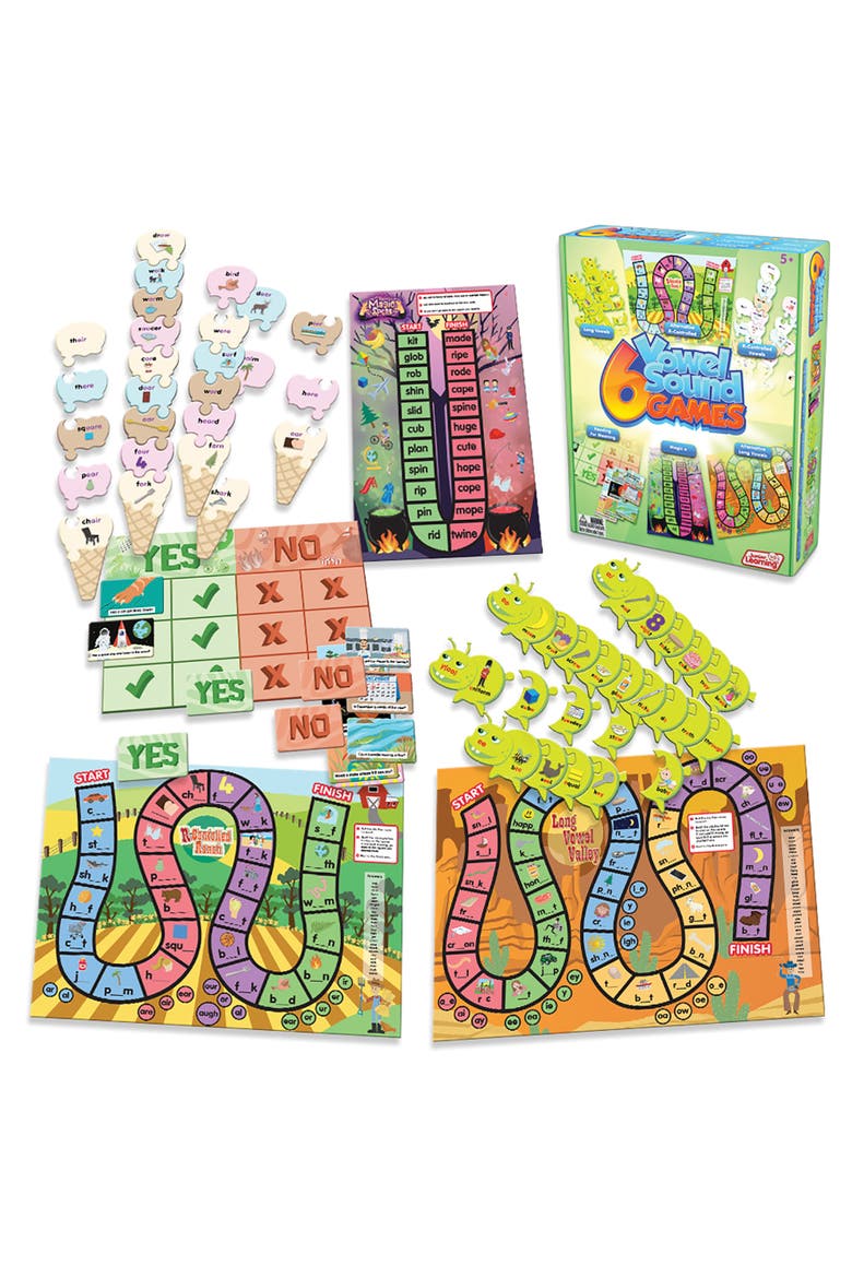 JL411 6 Vowel Sound Games, Main, color, Multicolored