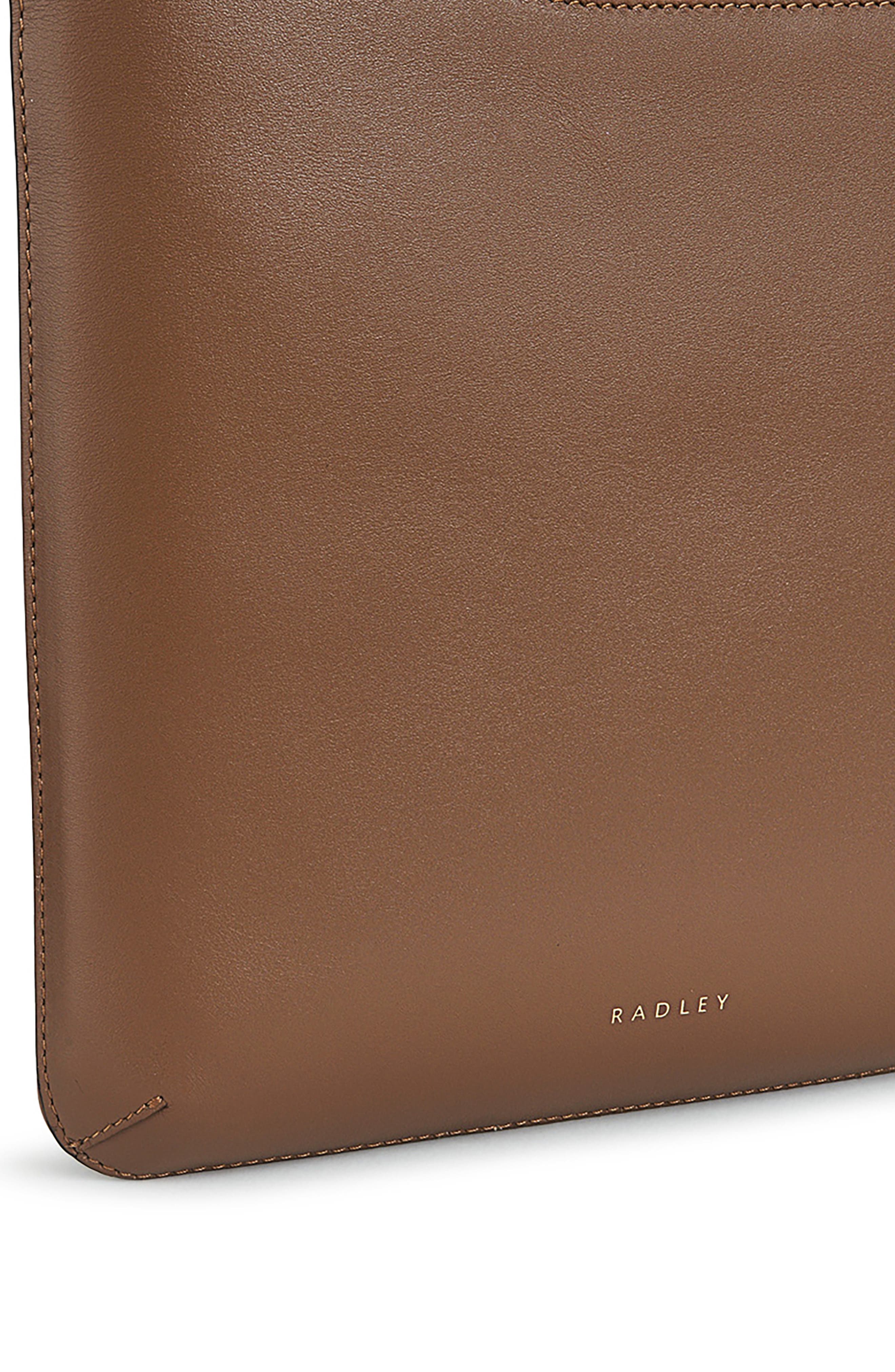 Pockets Icon Zip Leather Crossbody Bag, Alternate, color, SADDLE